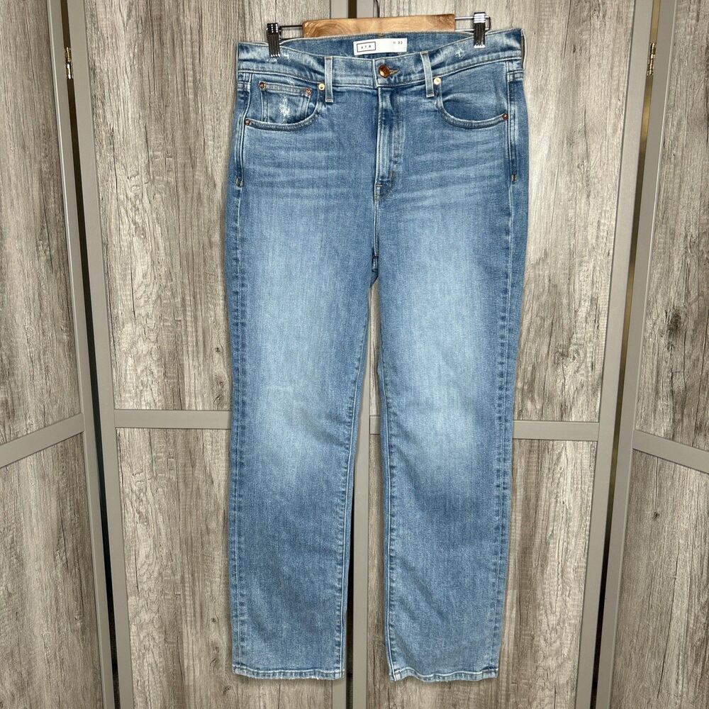 AYR Women's Straight Leg Jeans - Light Blue